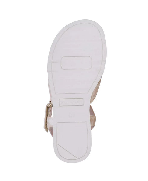 NINE WEST Little and Big Girls Stella Sandal Gold Tone